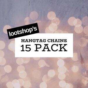 Gold + Silver Hangtag Replacement Chains - 15 Pack